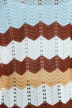 Stripe Knit Cardigan Long Sleeve Longline -FabWear Shop kn1577 41jb stripe 6