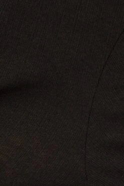 Black Crop Cardigan Tie Up -FabWear Shop kn1679 81jb black 6