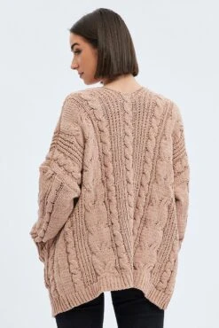 Camel Longline Cable Knit Cardigan 10 Camel Longline Cable Knit Cardigan -FabWear Shop kn1725a 41jb camel 5