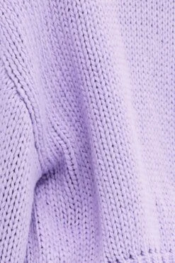 Purple Oversized Cardigan -FabWear Shop kn1814 41jb lilac 6