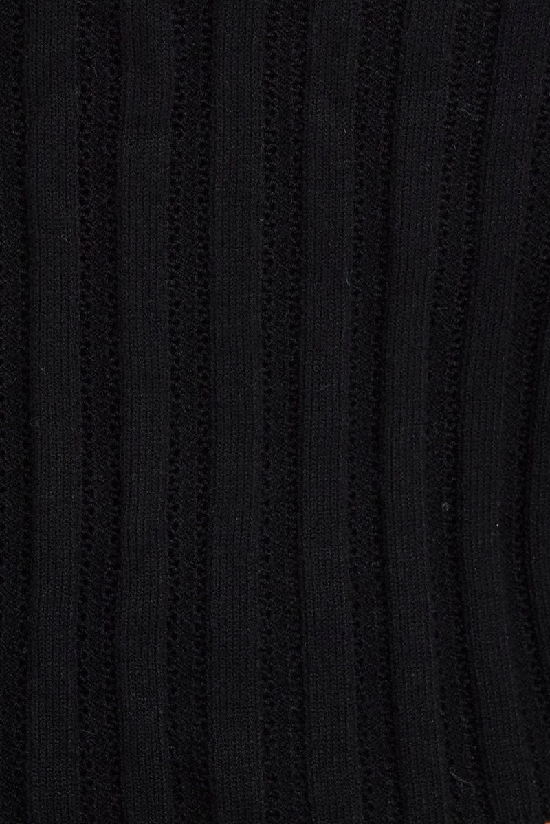 Black Tie Up Cardigan Long Sleeve Scoop Neck 6 Black Tie Up Cardigan Long Sleeve Scoop Neck - Image 6