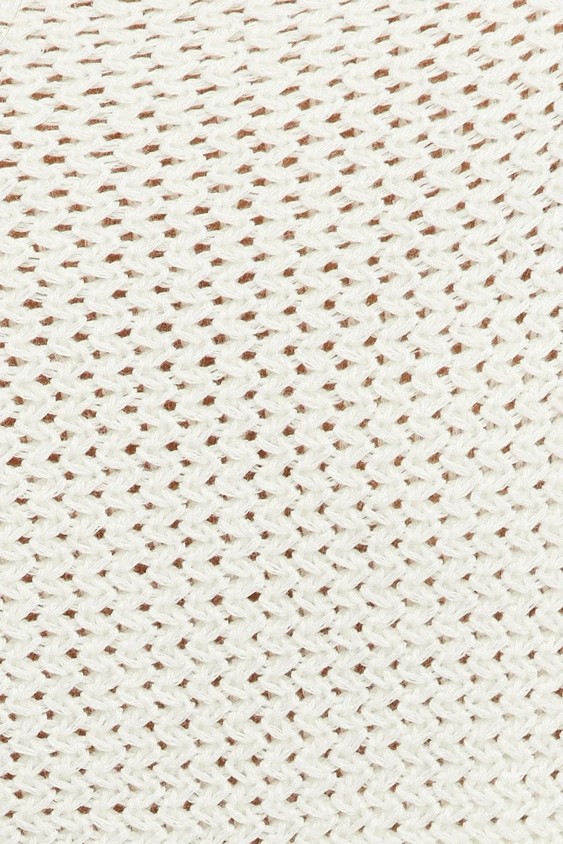 White Crochet Tie Up Cardigan 6 White Crochet Tie Up Cardigan - Image 6