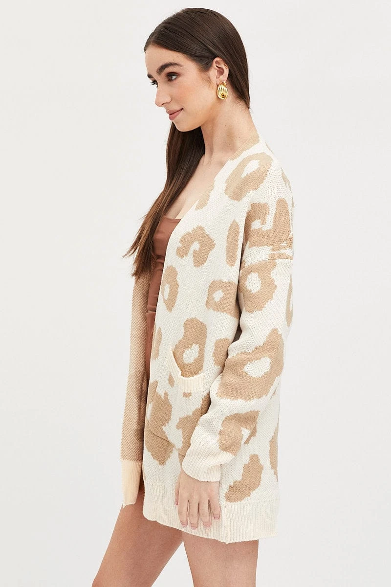 Print Knit Cardigan 4 Print Knit Cardigan - Image 4