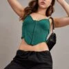 Green Corset Top