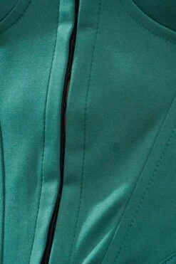 Green Corset Top -FabWear Shop lingerie green corset top 33007220359361