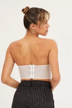 White Lace Embroidery Corset Top Lingerie 12 White Lace Embroidery Corset Top Lingerie -FabWear Shop lingerie white lace embroidery corset top lingerie 32964702404801