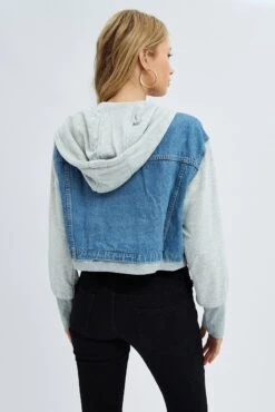 Blue Jacket Long Sleeve Hooded 10 Blue Jacket Long Sleeve Hooded -FabWear Shop oj1067 33wb denim 5