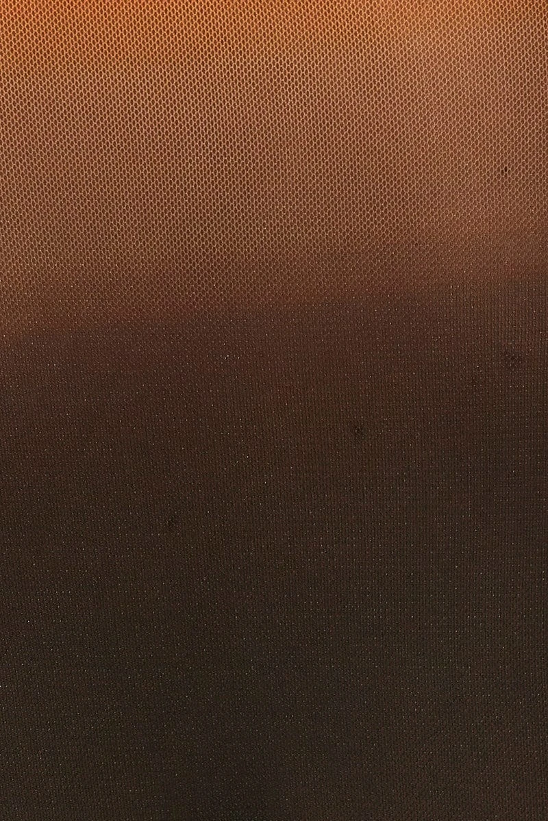 Brown Abstract Mesh Cardigan Long Sleeve 6 Brown Abstract Mesh Cardigan Long Sleeve - Image 6