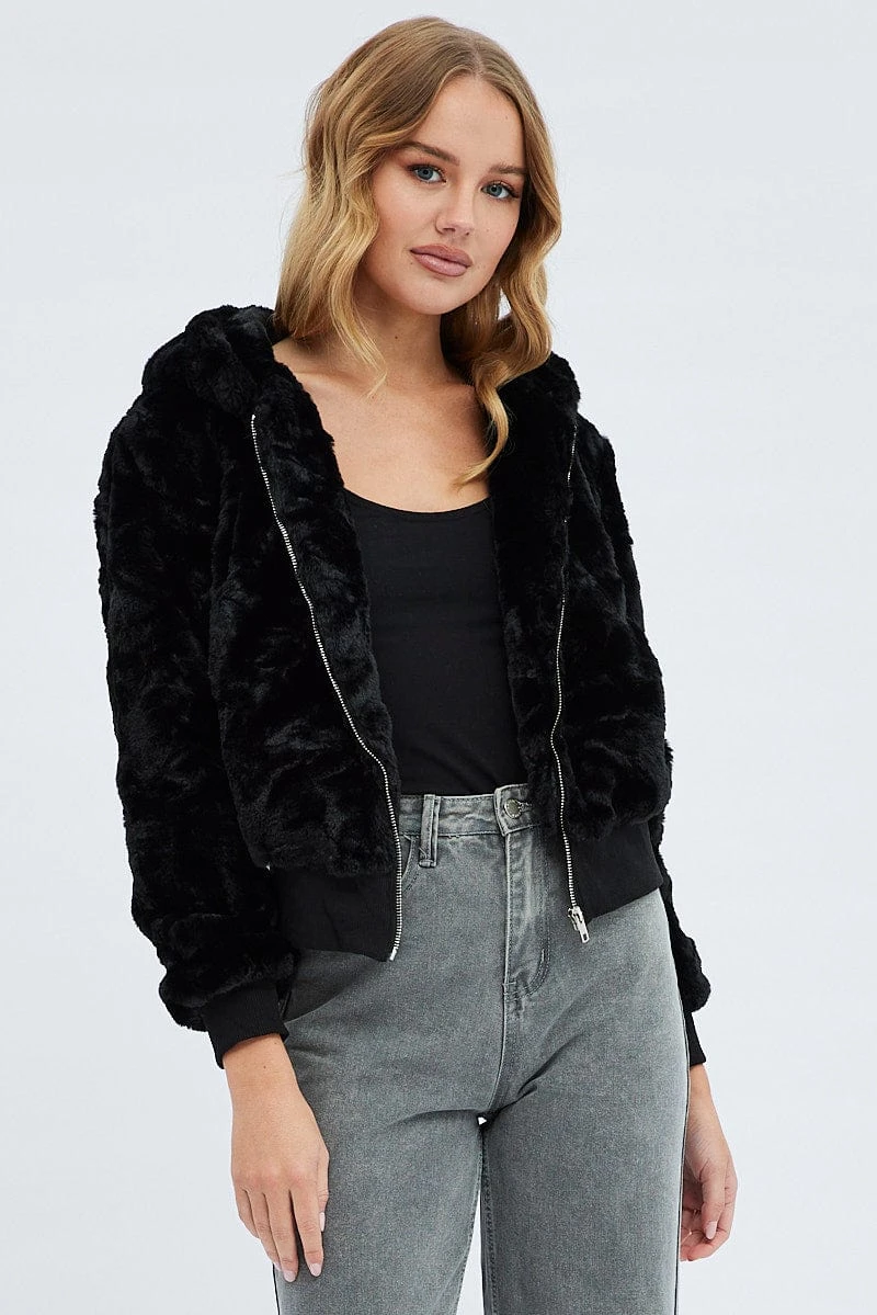 Black Soft Jacket Long Sleeves Hoodie 1 Black Soft Jacket Long Sleeves Hoodie