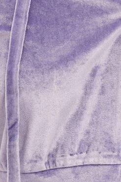 Purple Velvet Jacket Long Sleeve Hoodie -FabWear Shop oj13014 f3 lilac 6