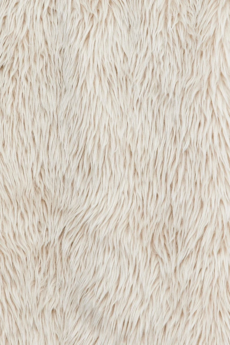 Camel Jacket Long Sleeves Collared Faux Fur 6 Camel Jacket Long Sleeves Collared Faux Fur - Image 6