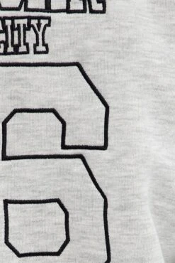 Grey Hoodie Zip Long Sleeve New York Embroidery 13 Grey Hoodie Zip Long Sleeve New York Embroidery -FabWear Shop oj1853b 84m grey marle 7