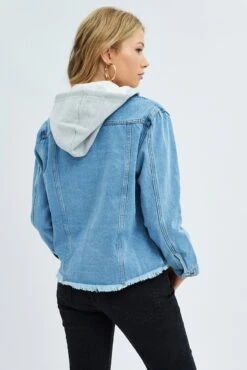 Blue Demin Jacket Long Sleeve Hoodie 10 Blue Demin Jacket Long Sleeve Hoodie -FabWear Shop oj25701 28lm denim blue 5
