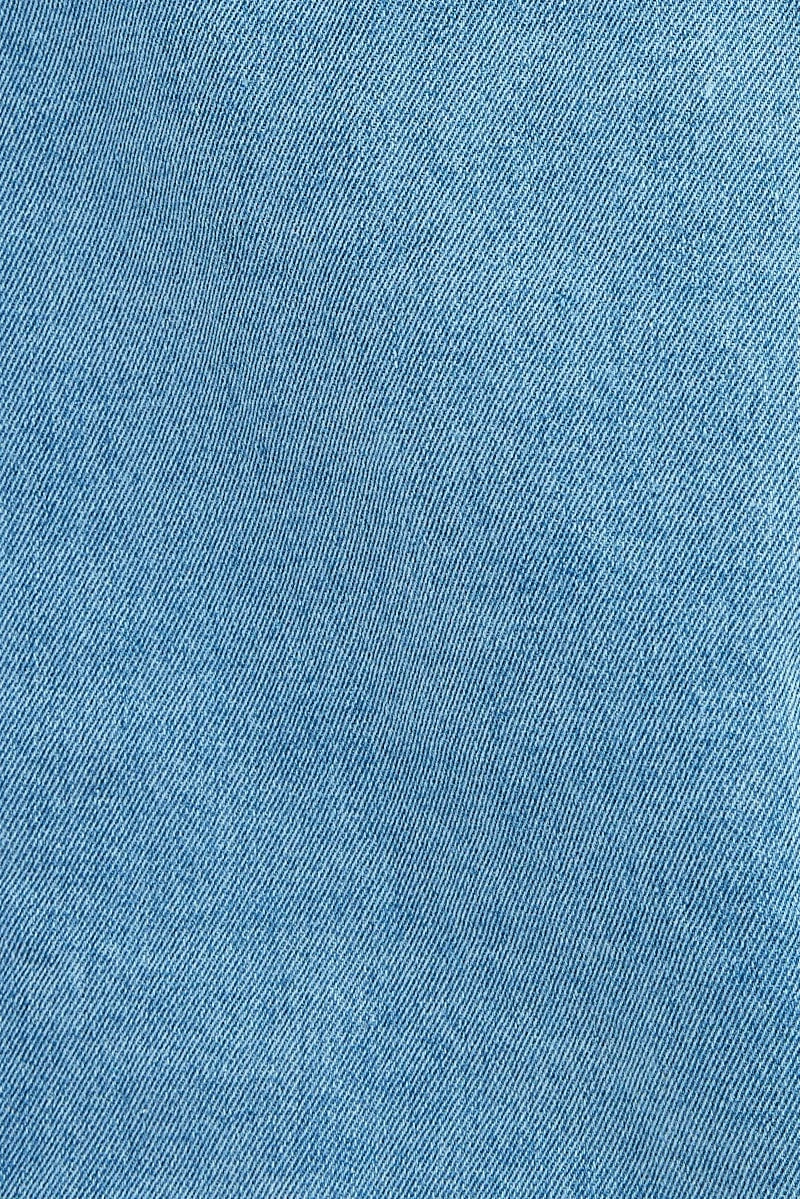 Blue Demin Jacket Long Sleeve Hoodie 6 Blue Demin Jacket Long Sleeve Hoodie - Image 6