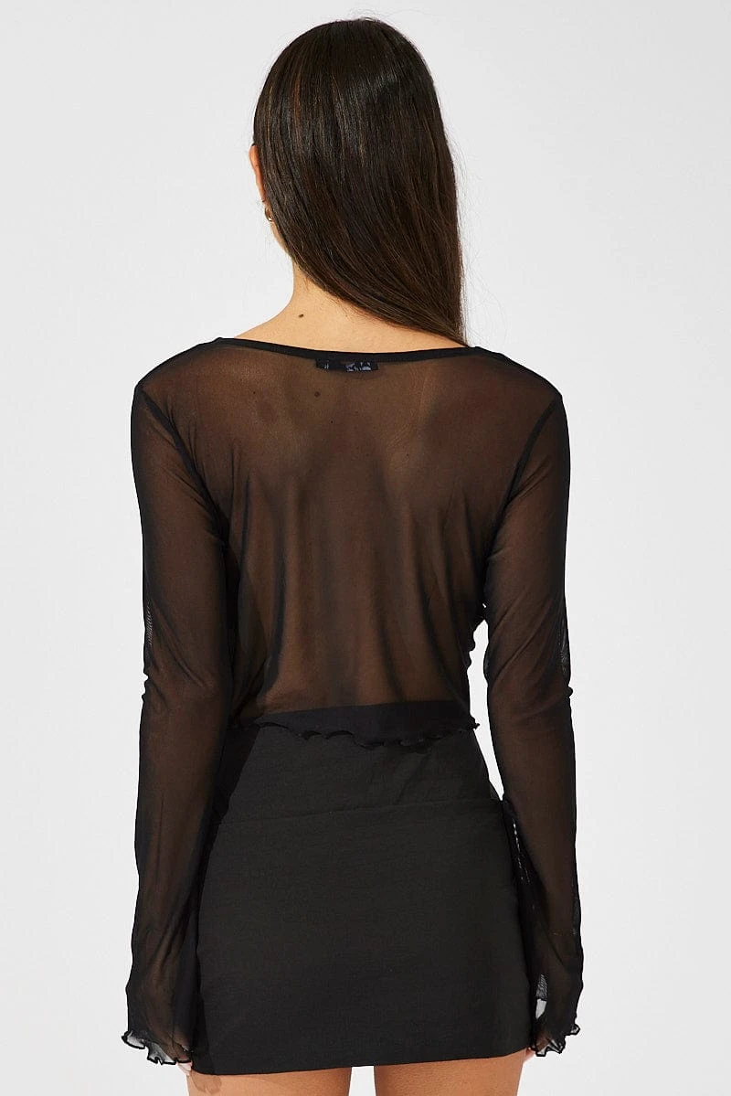 Black Tie Up Cardigan Long Sleeve 5 Black Tie Up Cardigan Long Sleeve - Image 5