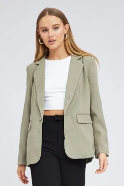 Green Blazer Long Sleeve -FabWear Shop oj9130 33wb sage 3