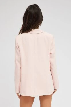 Pink Jacket Long Sleeve Collar Neck 10 Pink Jacket Long Sleeve Collar Neck -FabWear Shop oj9130a 33wb pale pink 5