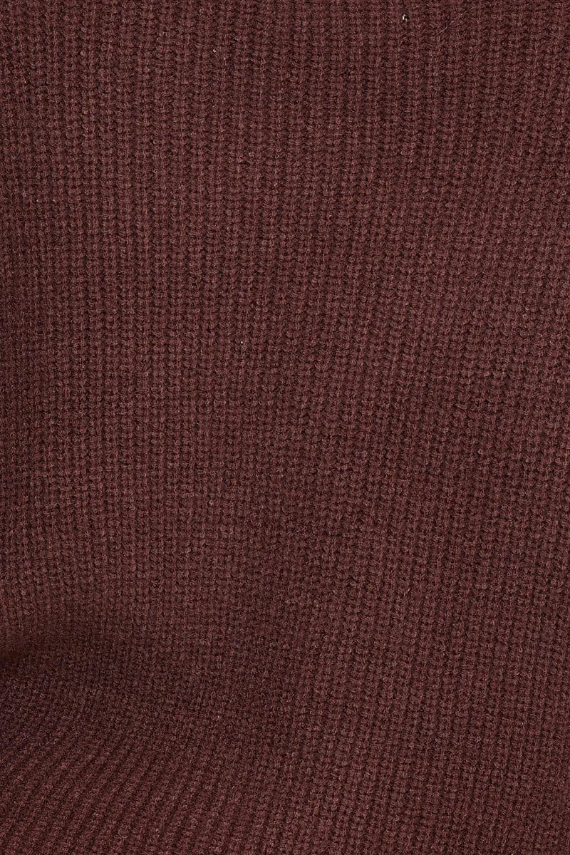 Brown Knit Cardigan Long Sleeve Wrap 6 Brown Knit Cardigan Long Sleeve Wrap - Image 6