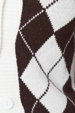 Check Knit Cardigan Long Sleeve Collared 11 Check Knit Cardigan Long Sleeve Collared -FabWear Shop oversize cardigan check knit cardigan long sleeve collared 32965147787457