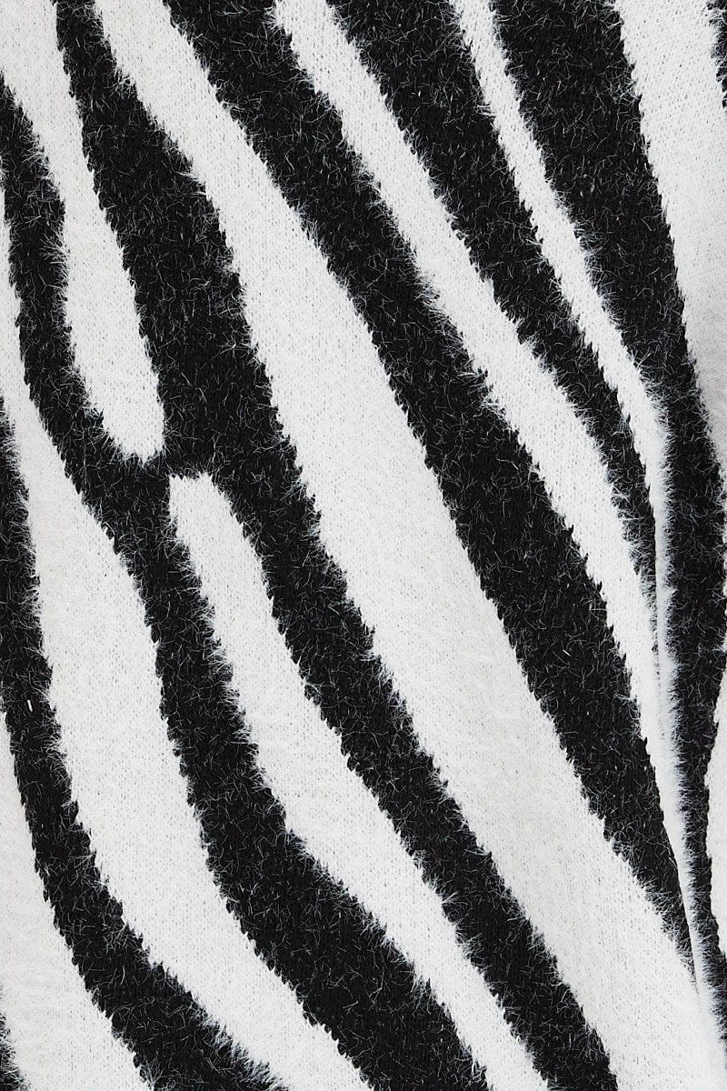 Print Knit Cardigan Long Sleeve Longline 6 Print Knit Cardigan Long Sleeve Longline - Image 6