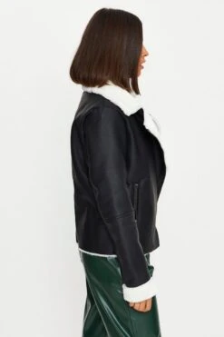 Black Hood Jacket Faux Leather 9 Black Hood Jacket Faux Leather -FabWear Shop pu jacket black hood jacket faux leather 32966620709057