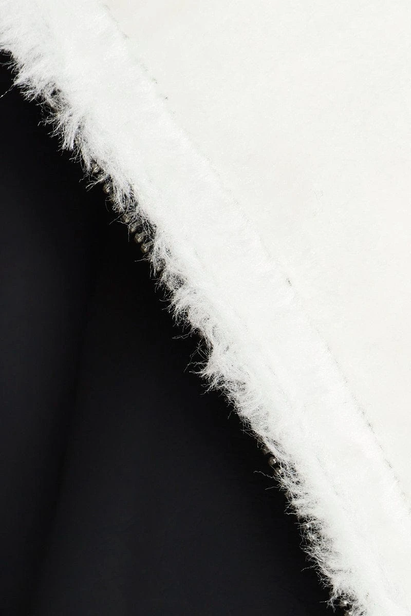 Black Hood Jacket Faux Leather 6 Black Hood Jacket Faux Leather - Image 6