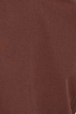 Brown Crop Shirts Short Sleeve Collared 11 Brown Crop Shirts Short Sleeve Collared -FabWear Shop semi crop brown crop shirts short sleeve collared 32966887669953