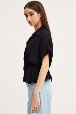 Black Shirt Top Short Sleeve 9 Black Shirt Top Short Sleeve -FabWear Shop shirt black shirt top short sleeve 32966993641665