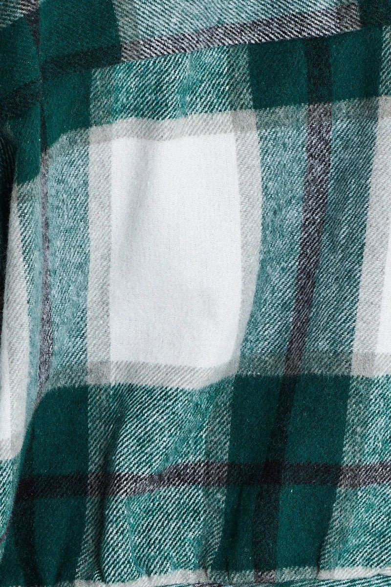 Check Shirt Top Long Sleeve 6 Check Shirt Top Long Sleeve - Image 6