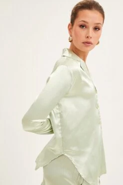 Green Long Sleeve Shirt -FabWear Shop shirt green long sleeve shirt 33136895492289