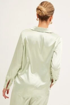 Green Long Sleeve Shirt -FabWear Shop shirt green long sleeve shirt 33136895525057