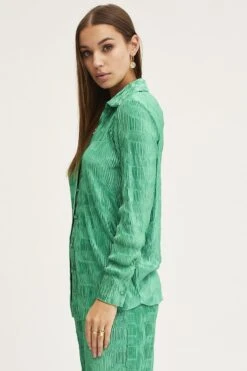 Green Plisse Shirts Long Sleeve 9 Green Plisse Shirts Long Sleeve -FabWear Shop shirt green plisse shirts long sleeve 32967118356673