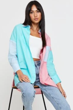 Multi Oversized Shirts Long Sleeve -FabWear Shop shirt multi oversized shirts long sleeve 32966987284673