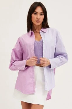 Purple Oversized Shirts Long Sleeve Collared 8 Purple Oversized Shirts Long Sleeve Collared -FabWear Shop shirt purple oversized shirts long sleeve collared 32966845628609