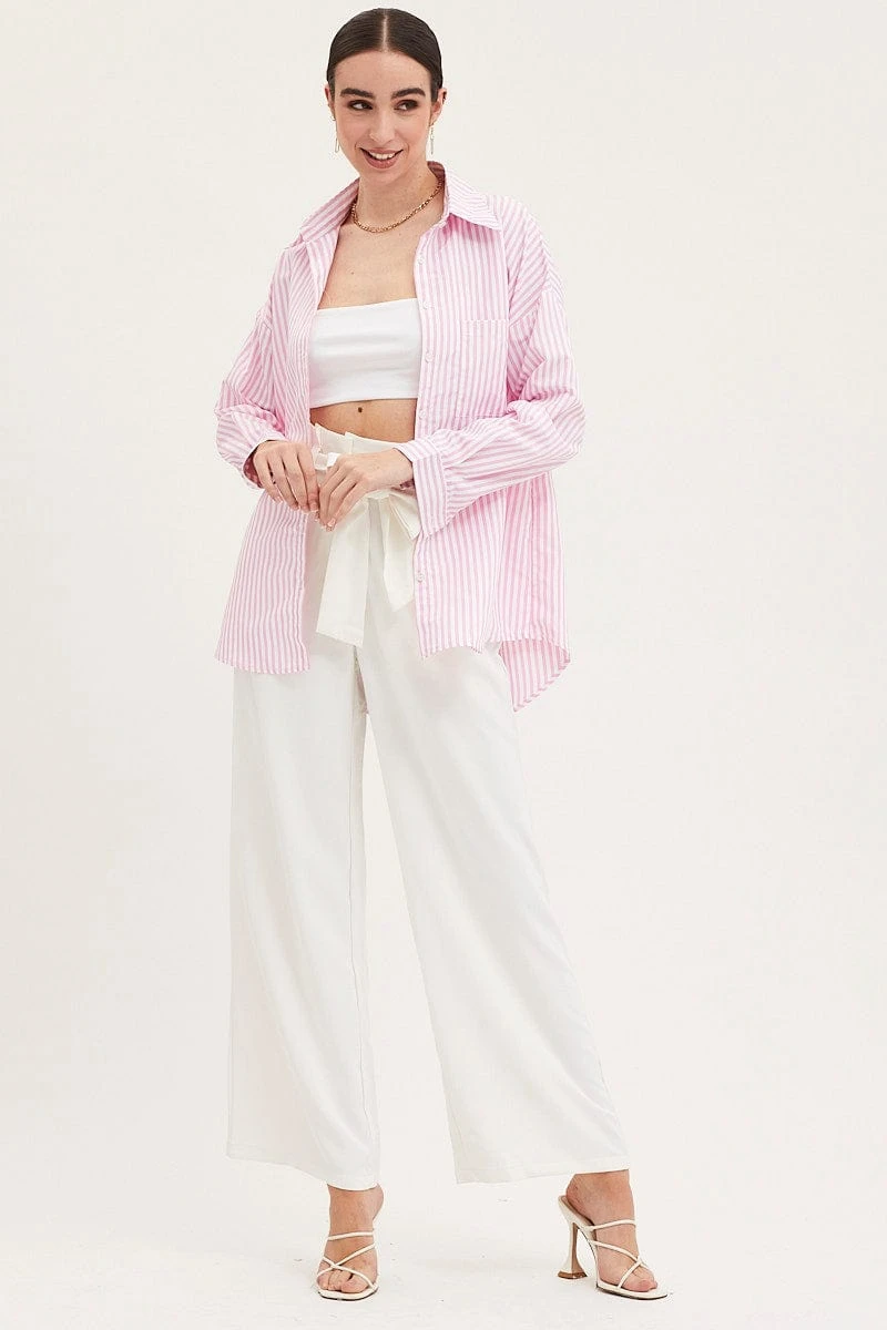 Stripe Relaxed Shirts Long Sleeve Button Up 2 Stripe Relaxed Shirts Long Sleeve Button Up - Image 2