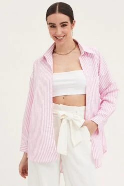 Stripe Relaxed Shirts Long Sleeve Button Up 8 Stripe Relaxed Shirts Long Sleeve Button Up -FabWear Shop shirt stripe relaxed shirts long sleeve button up 32966894223553