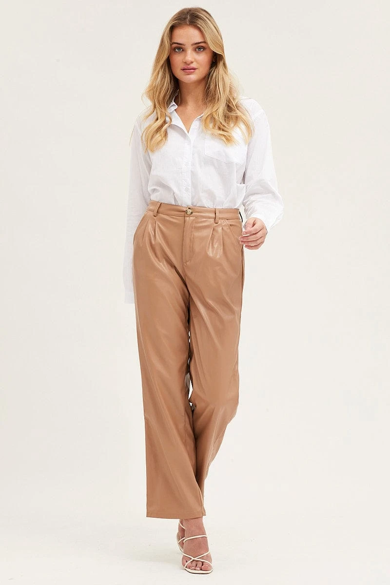 White Cotton Poplin Long Sleeve Button Up Shirt 2 White Cotton Poplin Long Sleeve Button Up Shirt - Image 2