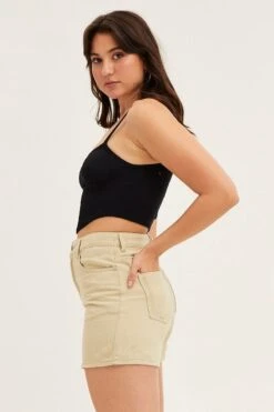 Black Seamless Corset Detail Singlet Top -FabWear Shop singlet black seamless corset detail singlet top 32964875059393