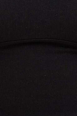 Black Seamless Corset Detail Singlet Top -FabWear Shop singlet black seamless corset detail singlet top 32964875124929