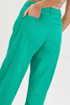 Green Straight Denim Jeans High Rise 11 Green Straight Denim Jeans High Rise -FabWear Shop straight jean green straight denim jeans high rise 32965605163201
