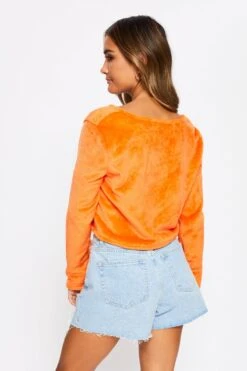 Orange Tie Front Cardigan 10 Orange Tie Front Cardigan -FabWear Shop trial jersey orange tie front cardigan 32966244991169