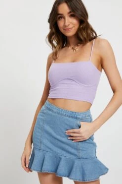 Purple Corset Detail Cami