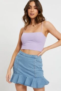 Purple Corset Detail Cami -FabWear Shop trial jersey purple corset detail cami 32966181322945