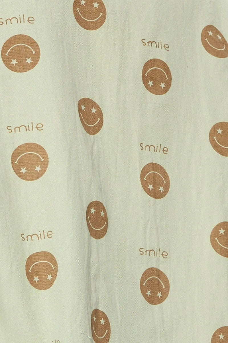 Print Smiley Face Shirt 6 Print Smiley Face Shirt - Image 6