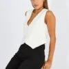 White Linen Waistcoat