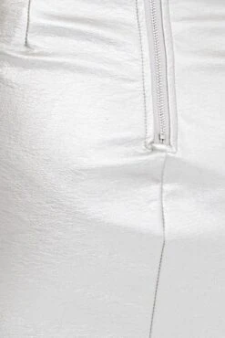 Metallic Corset Top Sleeveless Scoop Neck PU Silver 11 Metallic Corset Top Sleeveless Scoop Neck PU Silver -FabWear Shop wc0201a 33cb metallic 6