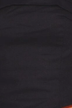 Black Corset Bandeau Top Strapless Crop Shirred Back -FabWear Shop wc1108a 81wb black 6