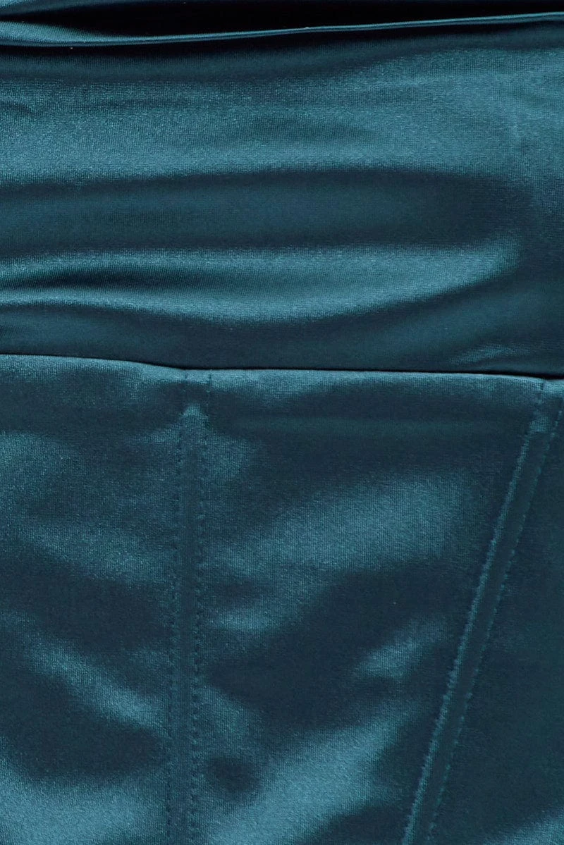 Green Corset Top Sleeveless Cowl Neck 6 Green Corset Top Sleeveless Cowl Neck - Image 6