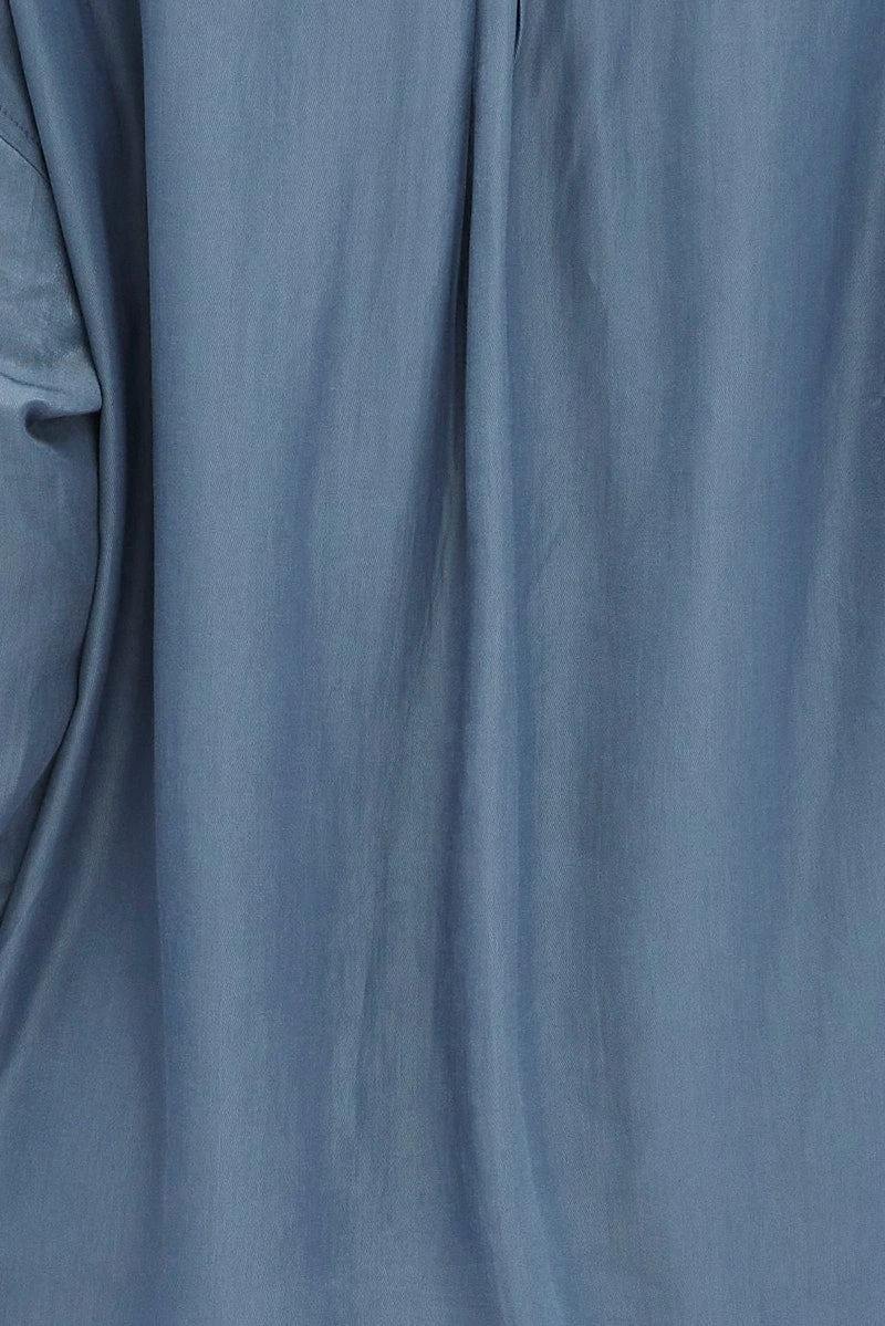 Grey Long Shirt Collared Long Sleeve 6 Grey Long Shirt Collared Long Sleeve - Image 6