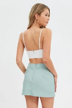 White Singlet Corset Lace 10 White Singlet Corset Lace -FabWear Shop wc1265 47wb white 5